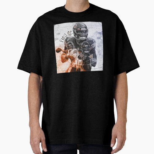 Justin Fields T-Shirt - Graphic Print Unisex - T-Shirt, Sweatshirt, Hoodie