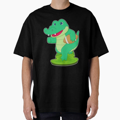 Crocodile American Football Sports T-Shirt - Trendy Graphic Men Women - T-Shirt, Sweatshirt, Hoodie