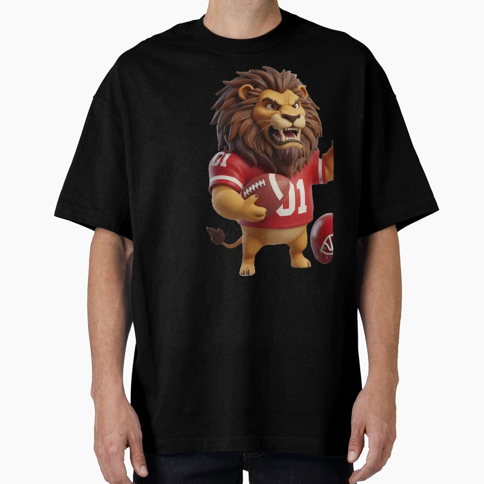 King Gridiron Fierce 3D American T-Shirt - Streetwear Style for Adults - T-Shirt, Sweatshirt, Hoodie