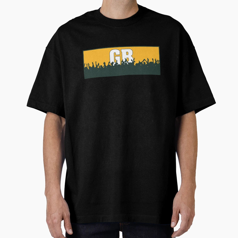 Cheering Green Bay Gb T-Shirt - Casual Everyday Wear for Adults - T-Shirt, Sweatshirt, Hoodie