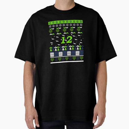 12 Flying Seahawks Ugly 2021 T-Shirt - Custom Art Print for Adults - T-Shirt, Sweatshirt, Hoodie
