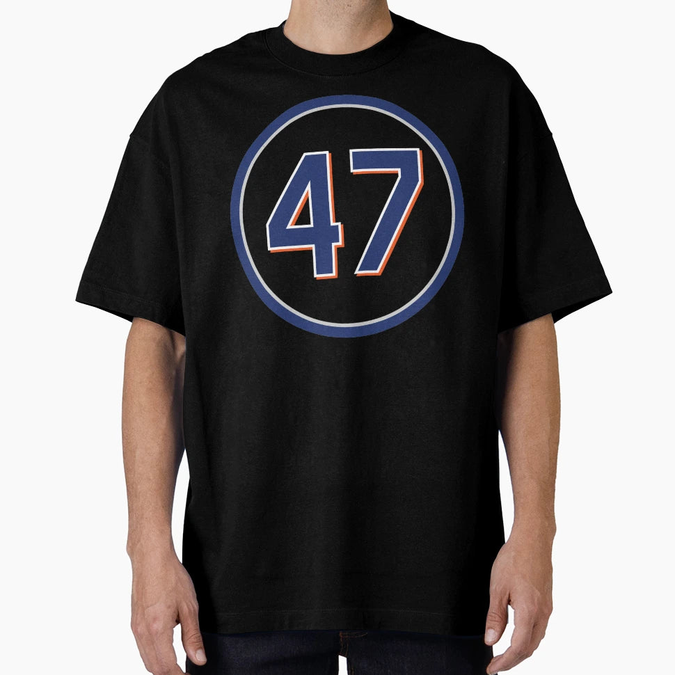 Tom Glavine 47 Jersey Number T-Shirt - Aesthetic Graphic Unisex - T-Shirt, Sweatshirt, Hoodie