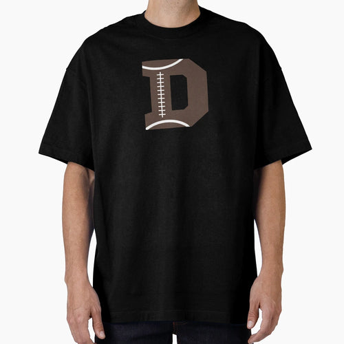 Personalized Football Initial D T-Shirt - Graphic Print for Adults - T-Shirt, Sweatshirt, Hoodie