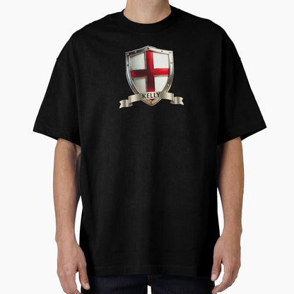Kelly English Shield Twin Lions Tower T-Shirt - Streetwear Style Unisex - T-Shirt, Sweatshirt, Hoodie