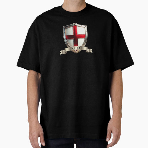Kelly English Shield Twin Lions Tower T-Shirt - Streetwear Style Unisex - T-Shirt, Sweatshirt, Hoodie
