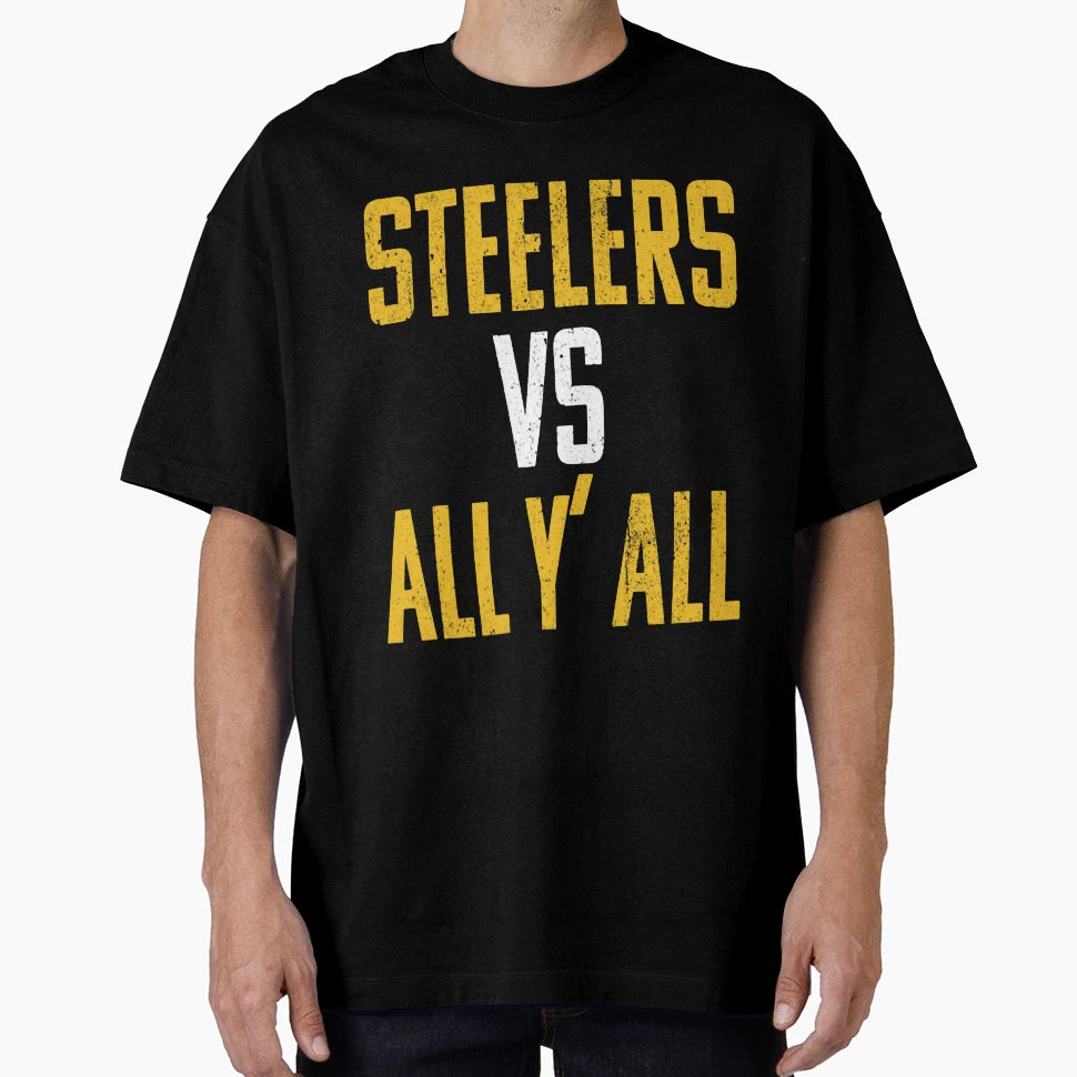 Black And Yellow Pittsburgh Fan T-Shirt - Trendy Graphic Unisex - T-Shirt, Sweatshirt, Hoodie