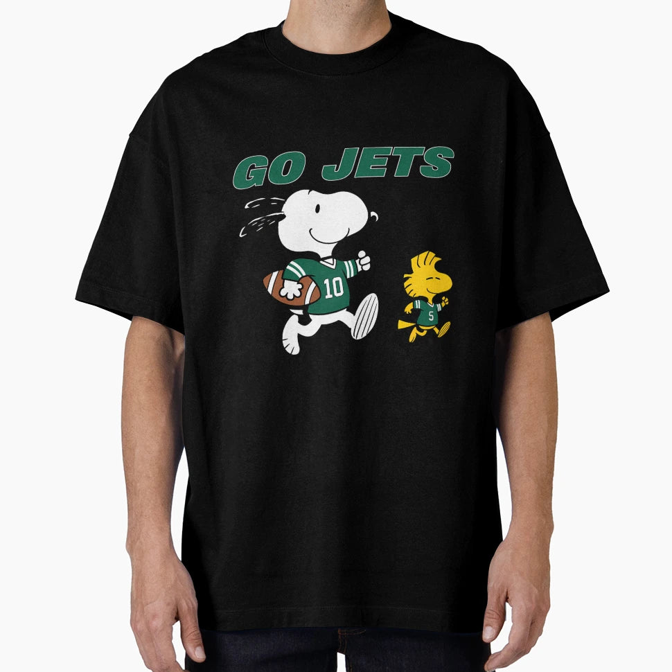 Snoopy New York Jets Football Fan Go Jets T-Shirt - Streetwear Style Unisex - T-Shirt, Sweatshirt, Hoodie