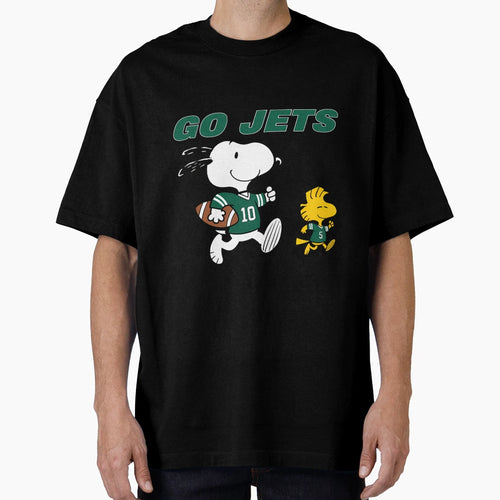 Snoopy New York Jets Football Fan Go Jets T-Shirt - Streetwear Style Unisex - T-Shirt, Sweatshirt, Hoodie