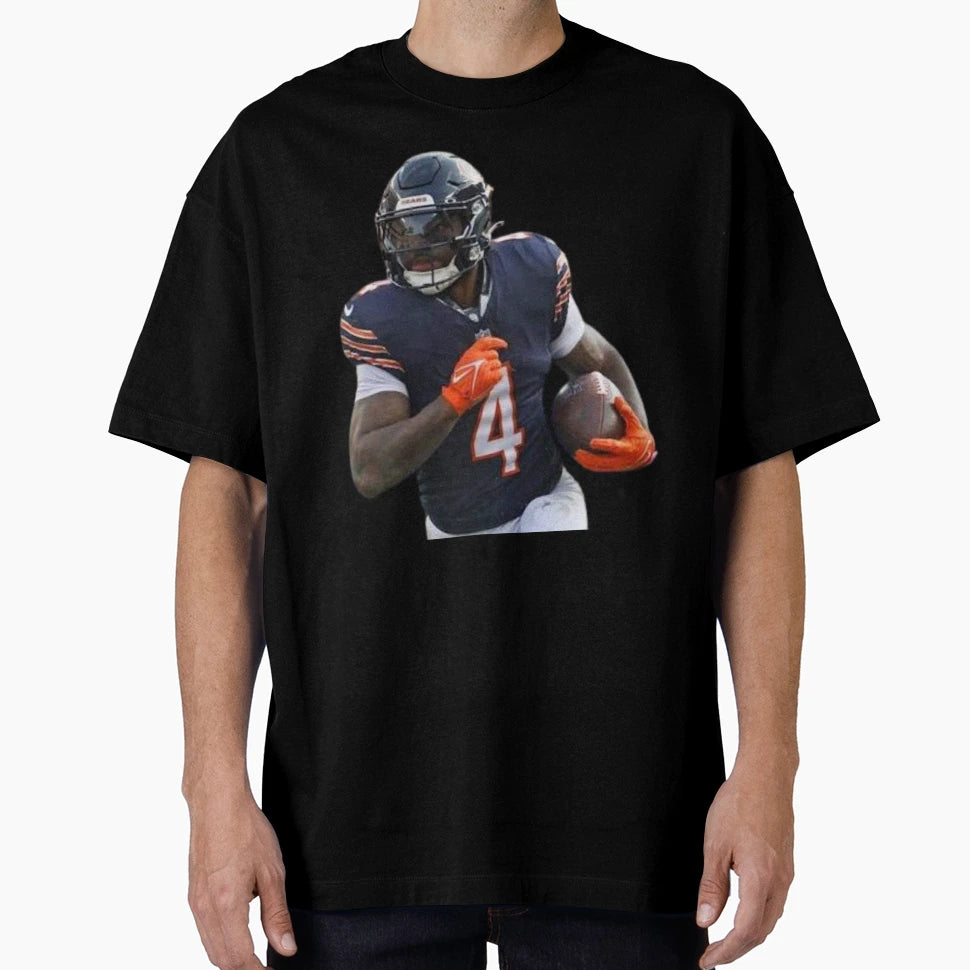 Dandre Swift Chicago Bears T-Shirt - Custom Art Print Unisex - T-Shirt, Sweatshirt, Hoodie
