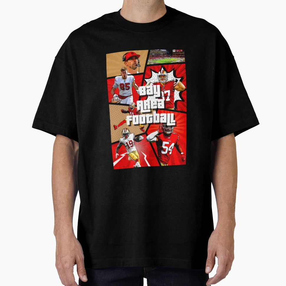 Bay Area Football T-Shirt - Fun Novelty Design for Adults - T-Shirt, Sweatshirt, Hoodie