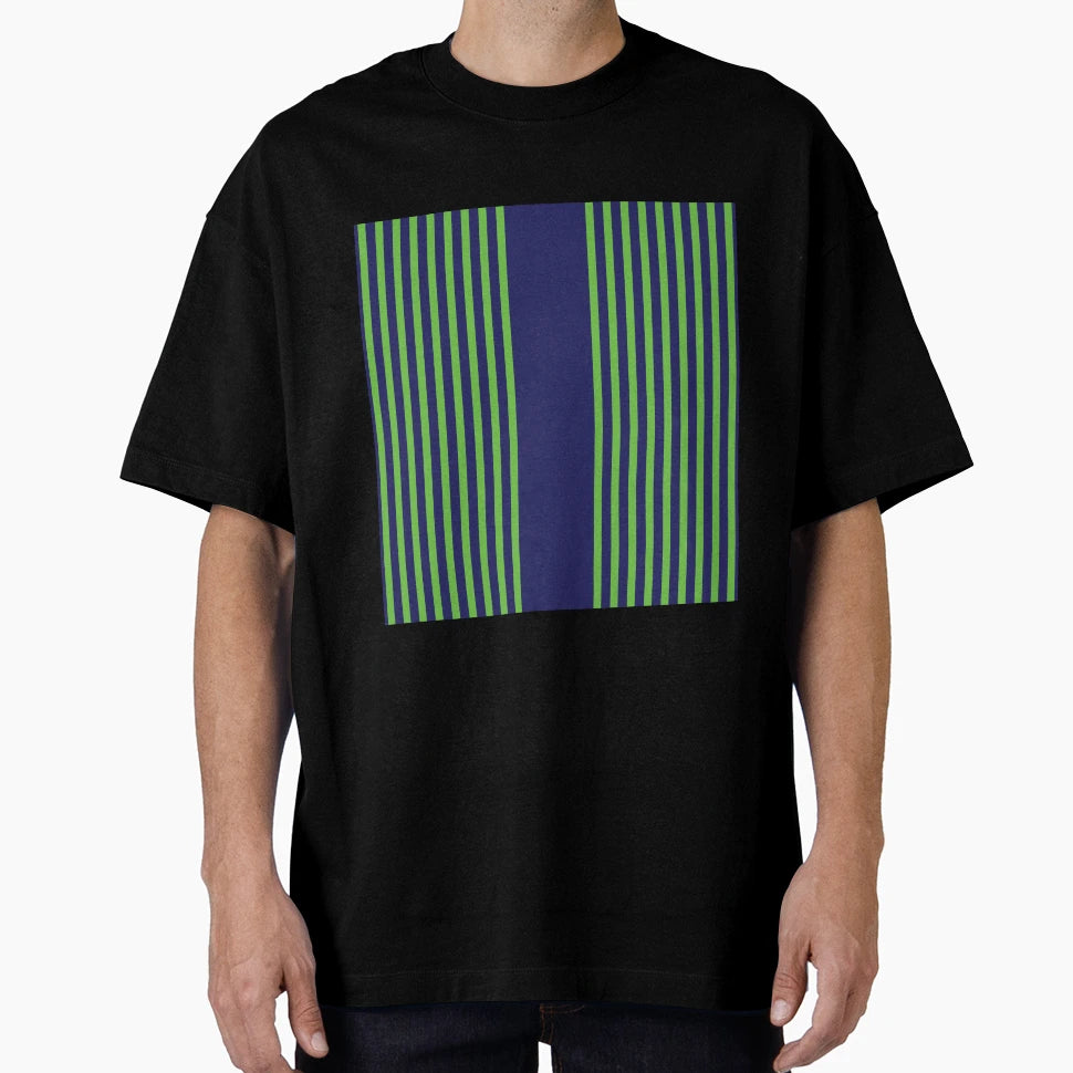 Navy And Green Stripes 2 T-Shirt - Unique Graphic for Adults - T-Shirt, Sweatshirt, Hoodie
