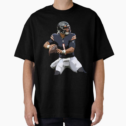 Justin Fields T-Shirt - Unique Graphic for Adults - T-Shirt, Sweatshirt, Hoodie