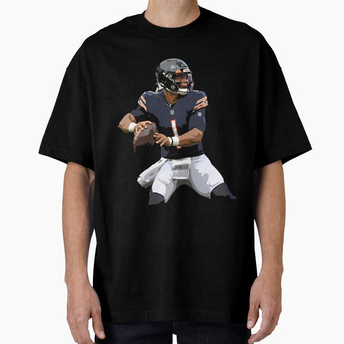 Justin Fields T-Shirt - Unique Graphic for Adults - T-Shirt, Sweatshirt, Hoodie
