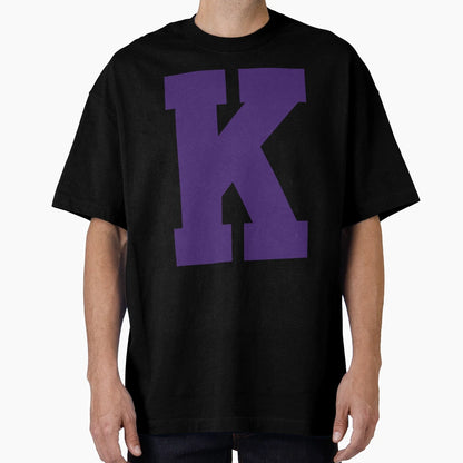 Alphabet Purple K Sports Letter K T-Shirt - Graphic Print Men Women - T-Shirt, Sweatshirt, Hoodie