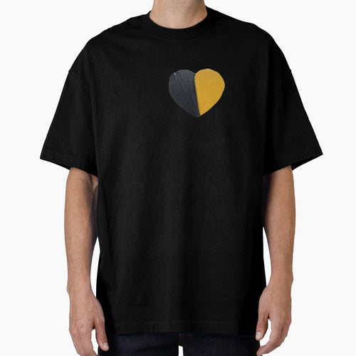 I Heart Pittsburgh Black Gold Painted T-Shirt - Custom Art Print Men Women - T-Shirt, Sweatshirt, Hoodie