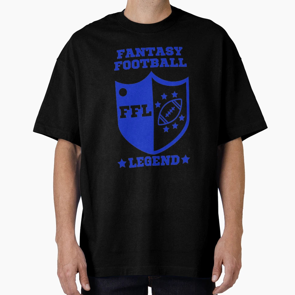 Fantasy Football Legend Blue T-Shirt - Novelty Apparel for Adults - T-Shirt, Sweatshirt, Hoodie