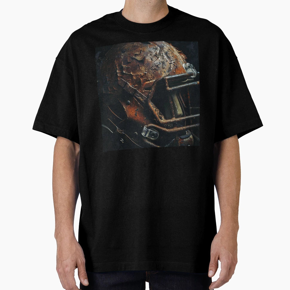 Battle Worn Gridiron Weathered Football T-Shirt - Trendy Graphic Unisex - T-Shirt, Sweatshirt, Hoodie
