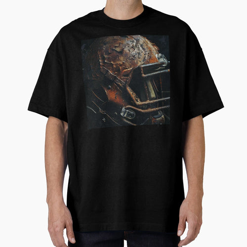 Battle Worn Gridiron Weathered Football T-Shirt - Trendy Graphic Unisex - T-Shirt, Sweatshirt, Hoodie
