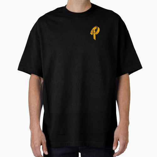 Yellow Letter P Initial T-Shirt - Minimalist Print Men Women - T-Shirt, Sweatshirt, Hoodie