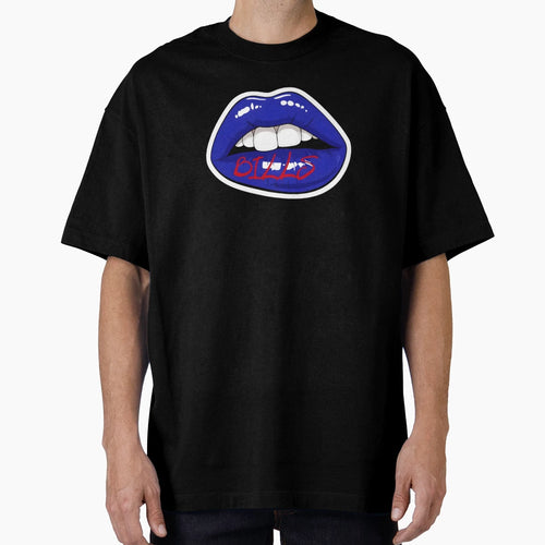 Buffalo Bills Football Lips T-Shirt - Custom Art Print for Adults - T-Shirt, Sweatshirt, Hoodie