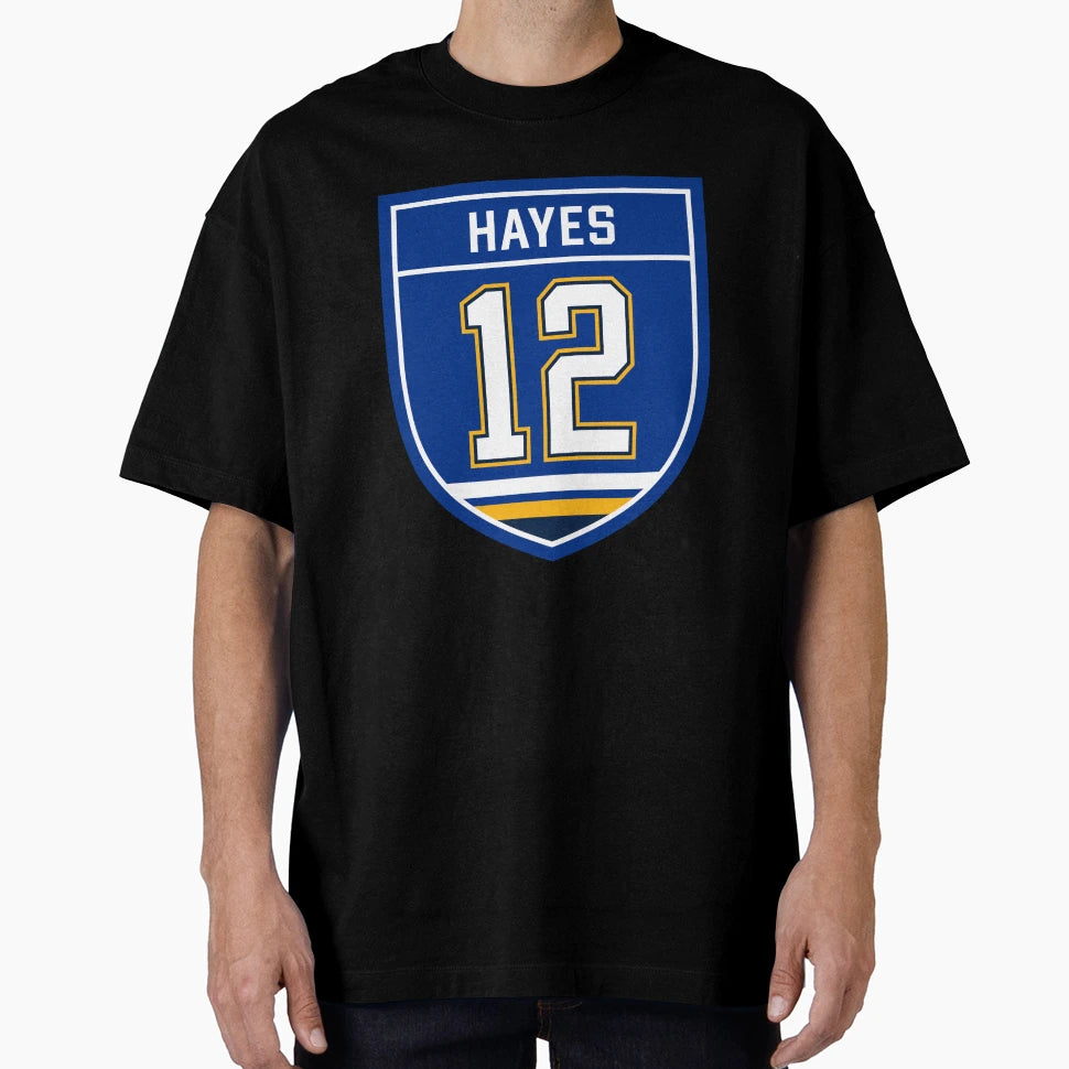 Kevin Hayes St Louis 12 Emblem T-Shirt - Graphic Print Men Women - T-Shirt, Sweatshirt, Hoodie