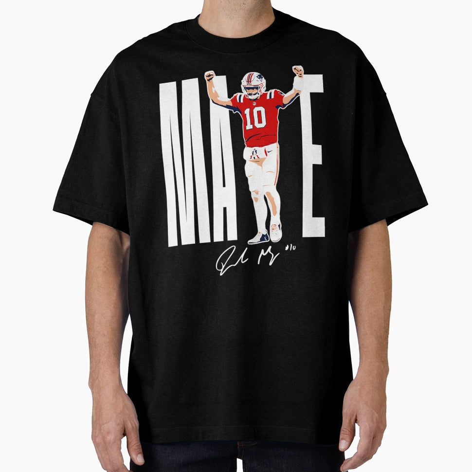 New England Football Maye T-Shirt - Custom Art Print Men Women - T-Shirt, Sweatshirt, Hoodie