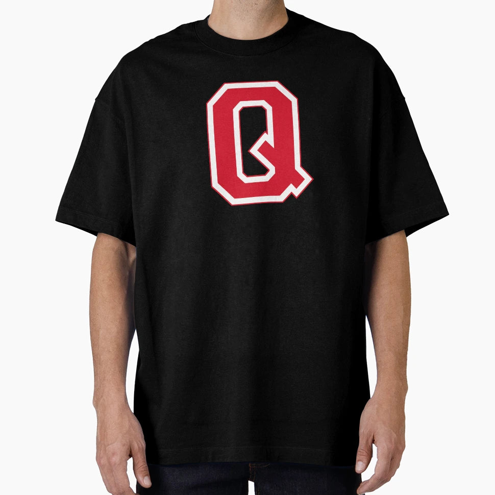 Red Varsity Letter Q T-Shirt - Graphic Print Unisex - T-Shirt, Sweatshirt, Hoodie