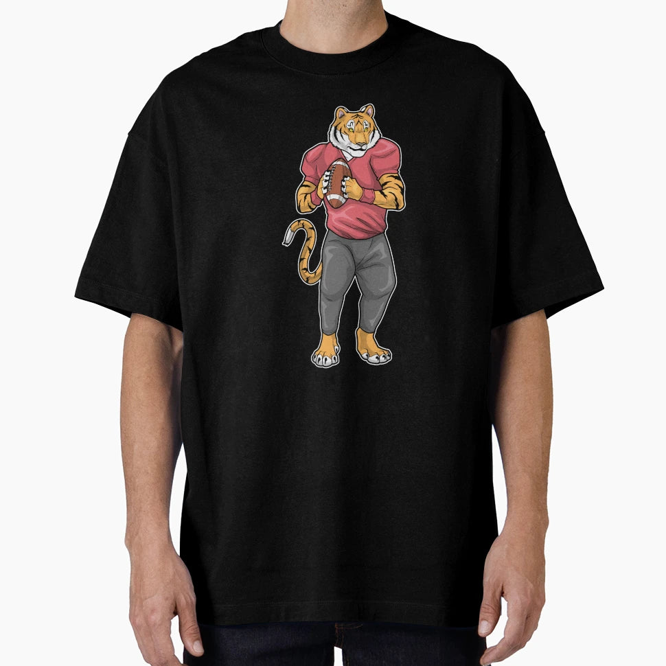 Tiger American Football T-Shirt - Fun Novelty Design Men Women - T-Shirt, Sweatshirt, Hoodie