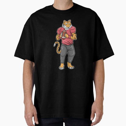 Tiger American Football T-Shirt - Fun Novelty Design Men Women - T-Shirt, Sweatshirt, Hoodie