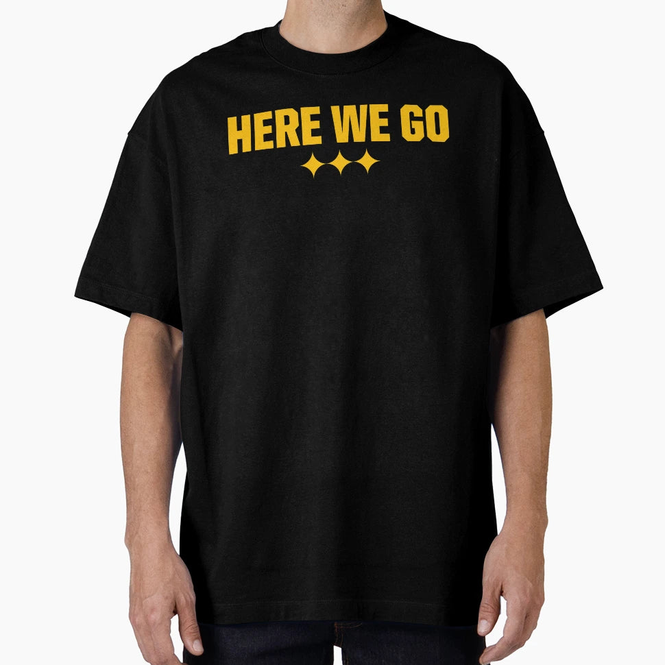 Here We Go Gold T-Shirt - Trendy Graphic for Adults - T-Shirt, Sweatshirt, Hoodie