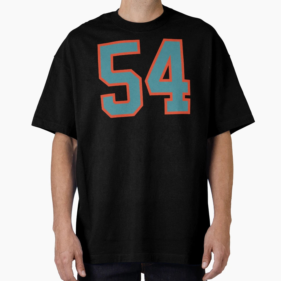 54 Number Aqua Orange Lucky Sports T-Shirt - Novelty Apparel Men Women - T-Shirt, Sweatshirt, Hoodie