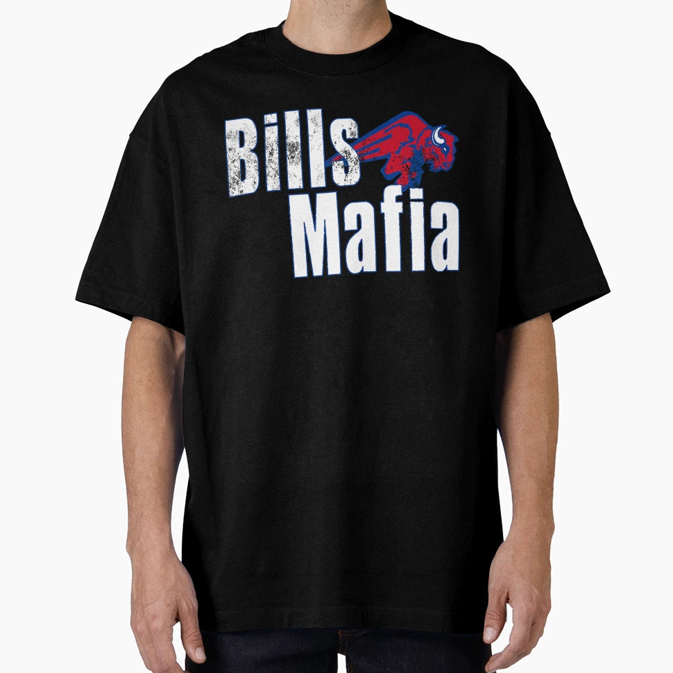 Buffalo Mafia Charging Bison T-Shirt - Casual Everyday Wear for Adults - T-Shirt, Sweatshirt, Hoodie