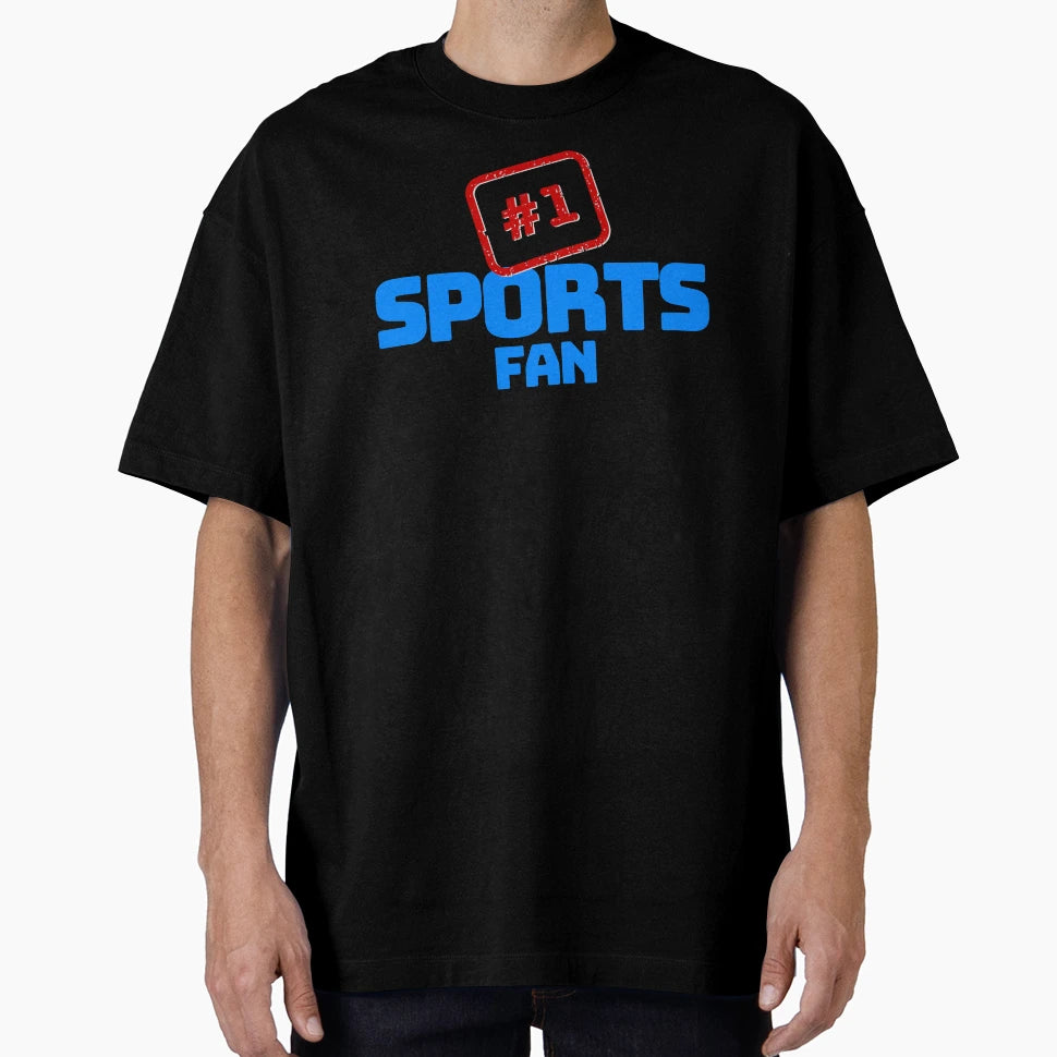 1 Sports Fan Blue T-Shirt - Custom Art Print for Adults - T-Shirt, Sweatshirt, Hoodie