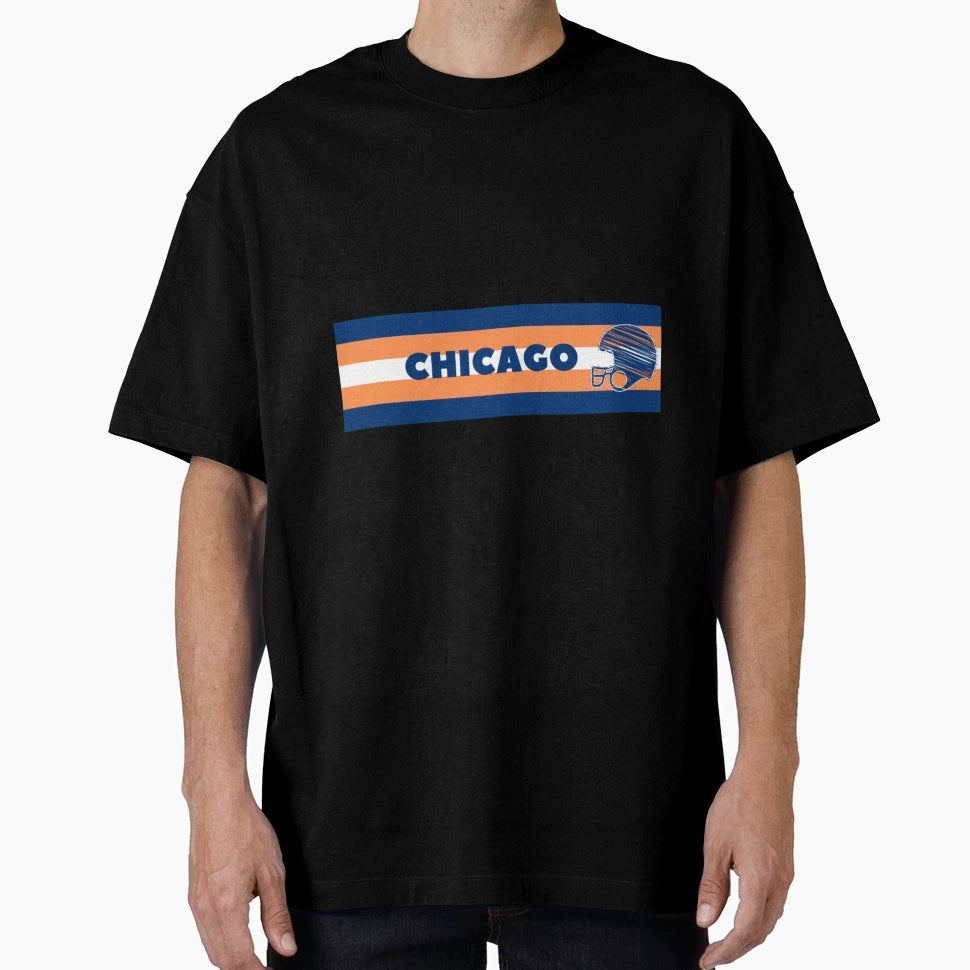 Chicago Football Gift T-Shirt - Custom Art Print Men Women - T-Shirt, Sweatshirt, Hoodie