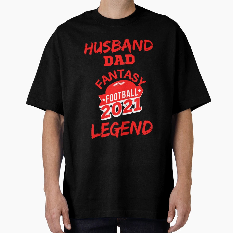 Husband Dad Fantasy Football Legend T-Shirt - Graphic Print for Adults - T-Shirt, Sweatshirt, Hoodie