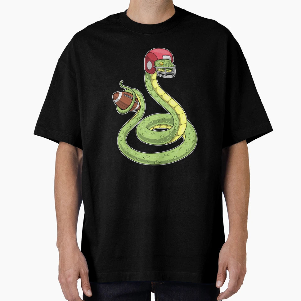 Snake American Football Sports T-Shirt - Casual Everyday Wear Men Women - T-Shirt, Sweatshirt, Hoodie