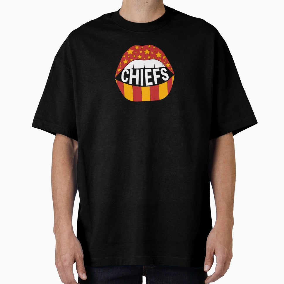 Chiefs Lips T-Shirt - Streetwear Style for Adults - T-Shirt, Sweatshirt, Hoodie