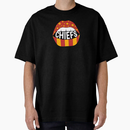 Chiefs Lips T-Shirt - Streetwear Style for Adults - T-Shirt, Sweatshirt, Hoodie