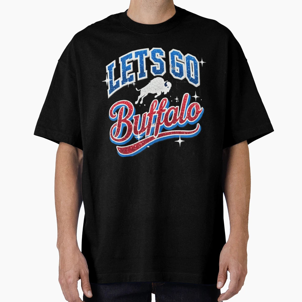 Lets Go Buffalo Ny New York Sports Fan Love T-Shirt - Graphic Print Unisex - T-Shirt, Sweatshirt, Hoodie