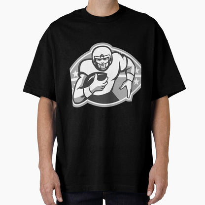 American Football Player Running T-Shirt - Fun Novelty Design for Adults - T-Shirt, Sweatshirt, Hoodie
