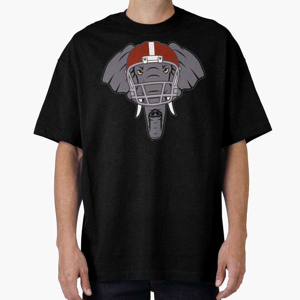 Angry Elephant Helmet T-Shirt - Custom Art Print for Adults - T-Shirt, Sweatshirt, Hoodie