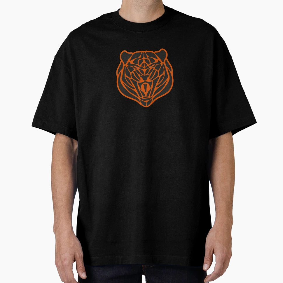 Orange And Black Tiger Face T-Shirt - Casual Everyday Wear Men Women - T-Shirt, Sweatshirt, Hoodie