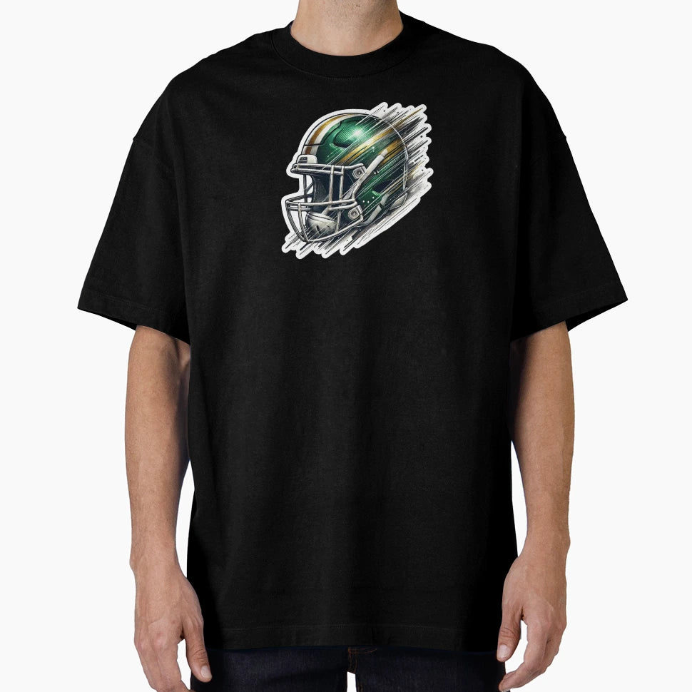Green Bay Packers Helmet T-Shirt - Unique Graphic for Adults - T-Shirt, Sweatshirt, Hoodie