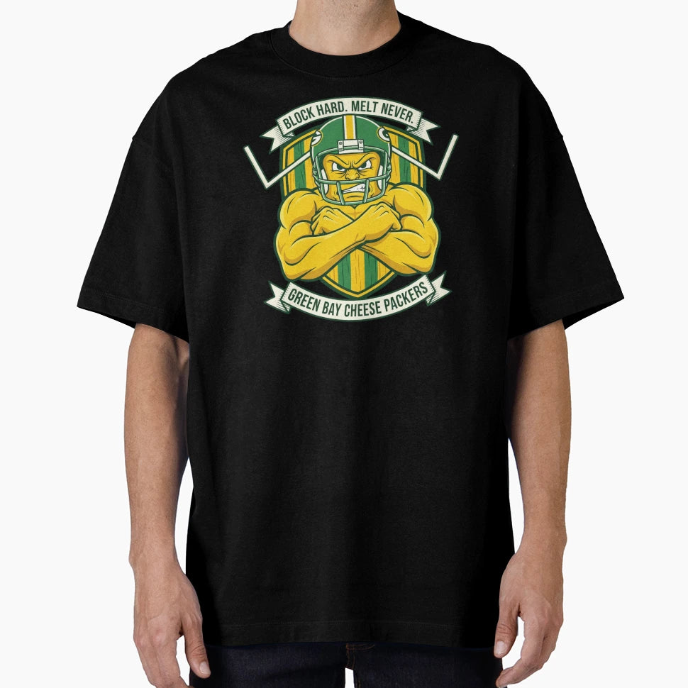 Green Bay Cheese Packers T-Shirt - Minimalist Print Unisex - T-Shirt, Sweatshirt, Hoodie