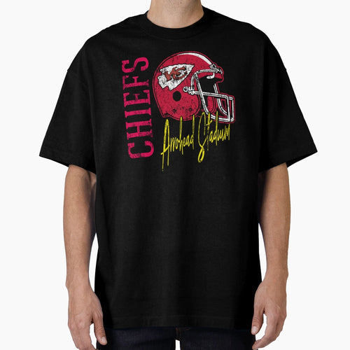 Kansas City Football Art Red And White T-Shirt - Aesthetic Graphic Unisex - T-Shirt, Sweatshirt, Hoodie