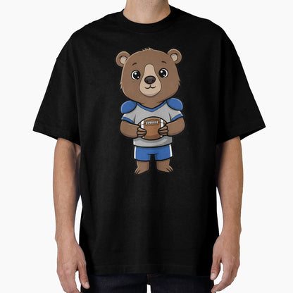 American Football Bear Player Mascot T-Shirt - Graphic Print Men Women - T-Shirt, Sweatshirt, Hoodie