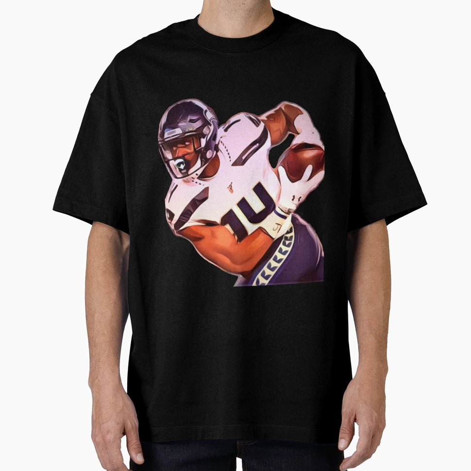 Dk Metcalf Fanart T-Shirt - Minimalist Print for Adults - T-Shirt, Sweatshirt, Hoodie