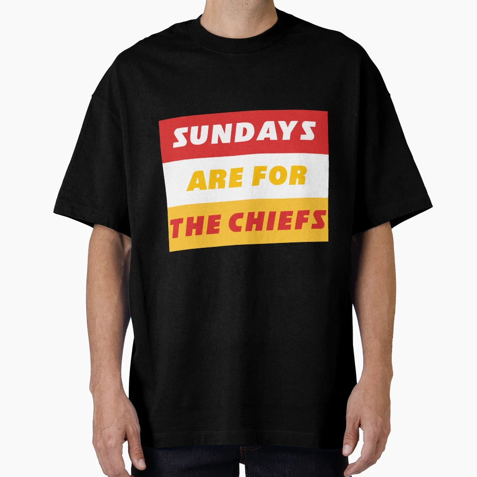 Sundays Are Chiefs T-Shirt - Minimalist Print Men Women - T-Shirt, Sweatshirt, Hoodie