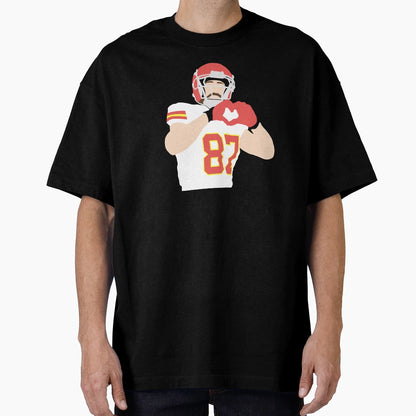 Kelce Heart Kansas City Missouri T-Shirt - Aesthetic Graphic for Adults - T-Shirt, Sweatshirt, Hoodie