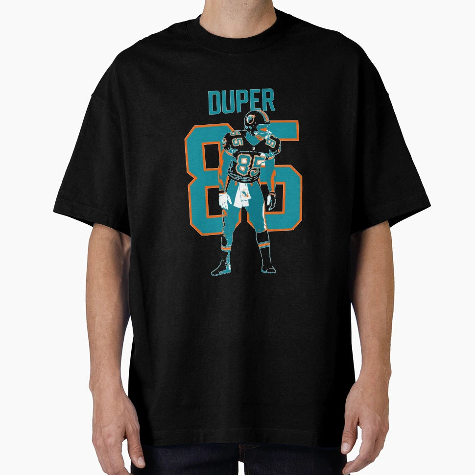 Mark Duper Miami 85 Football Art T-Shirt - Minimalist Print for Adults - T-Shirt, Sweatshirt, Hoodie